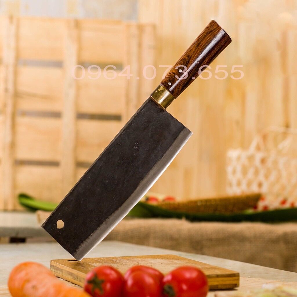 Dao phúc sen chuyên chặt gà chặt vịt xương sườn rèn thủ công ct01