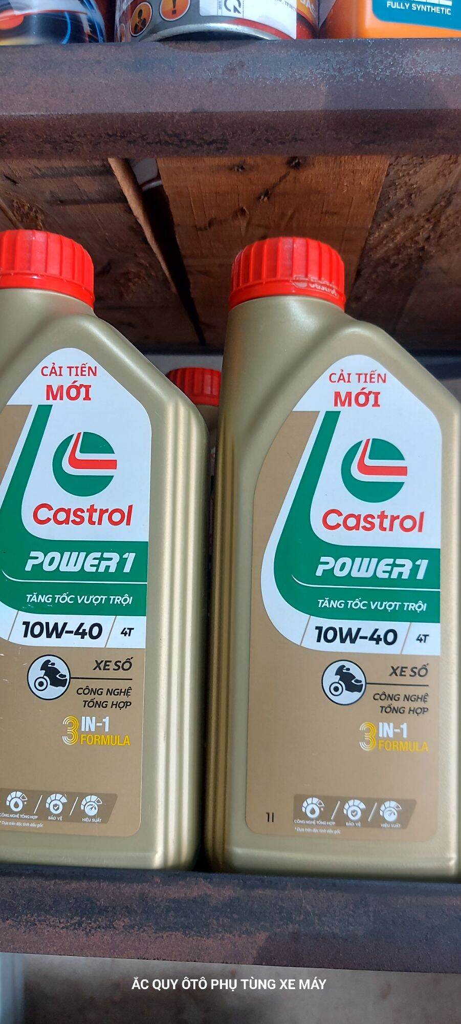 Combo 2 chai nhớt xe máy catrol 4t 1l
