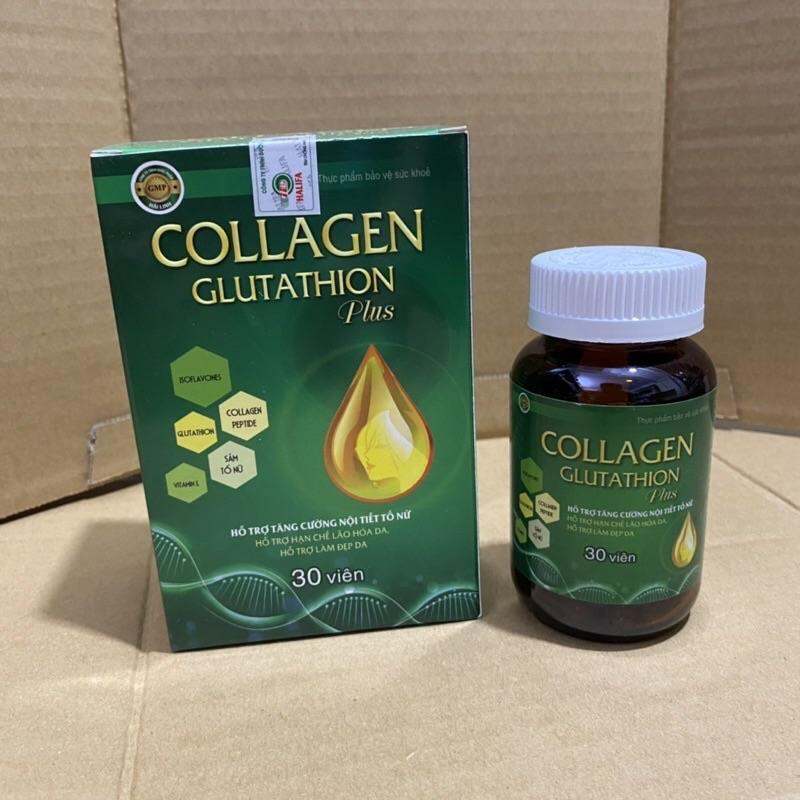 Viên uống nội tiết sâm tố nữ mầm đậu nành COLLAGEN GLUTATHION PLUS - tăng cường nội tiết tố nữ ,giúp làm đẹp da,trắng da
