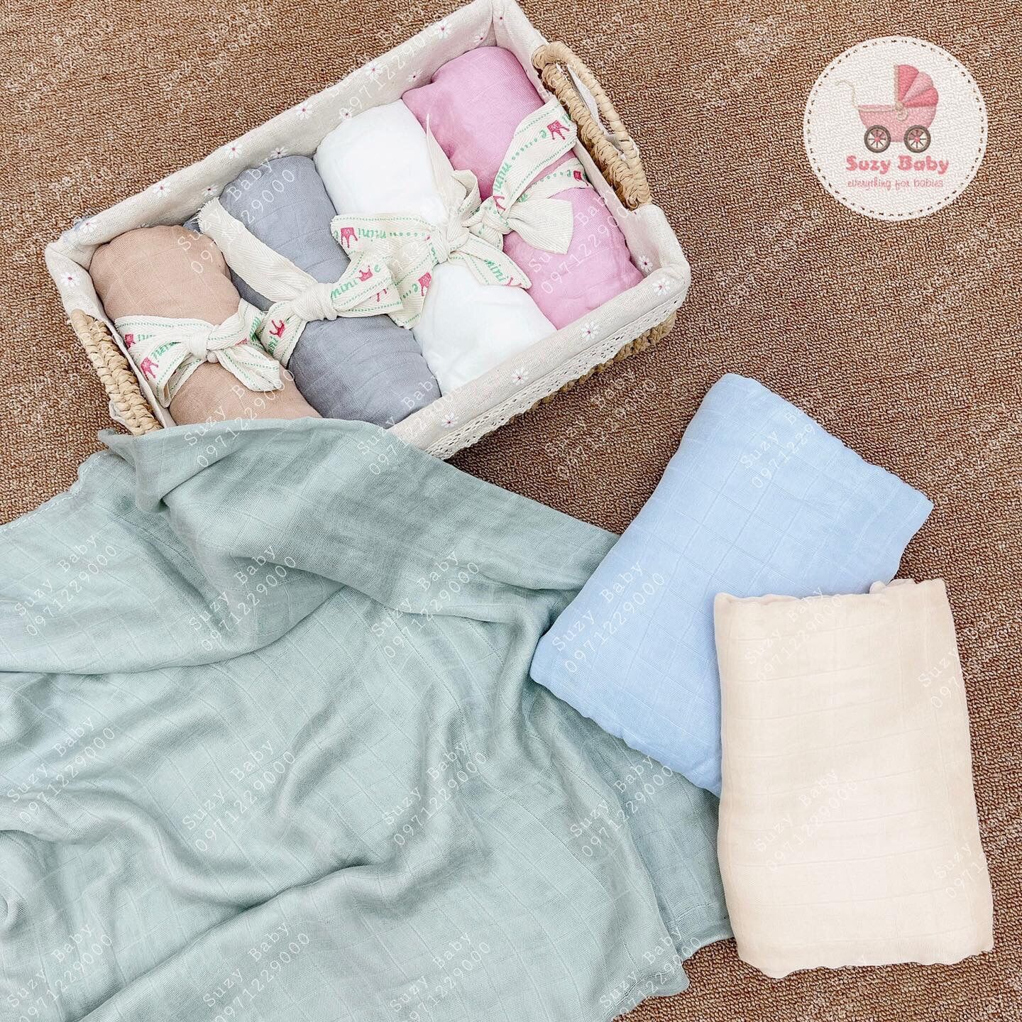 Khăn tắm xô sợi tre aden muslin cho bé