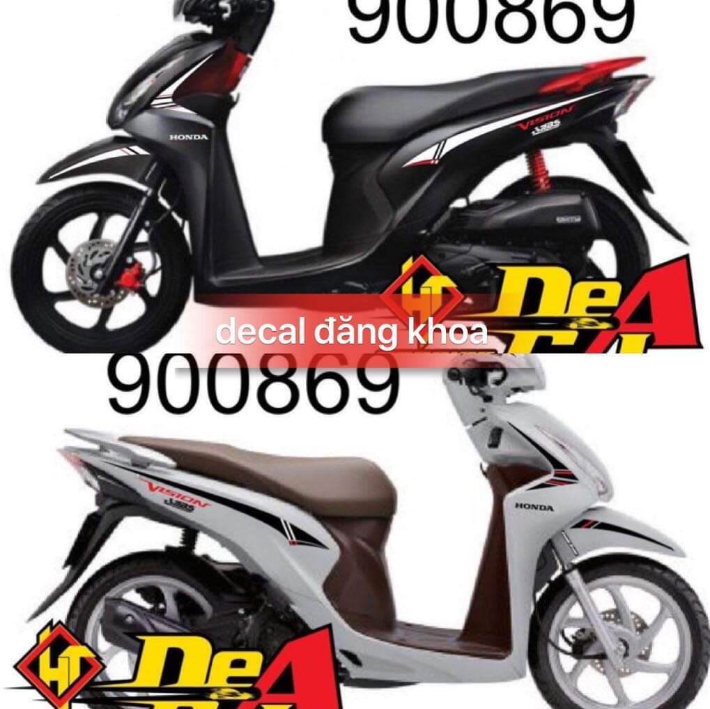 Tem xe VISION mới 2021 tem chống phai màu