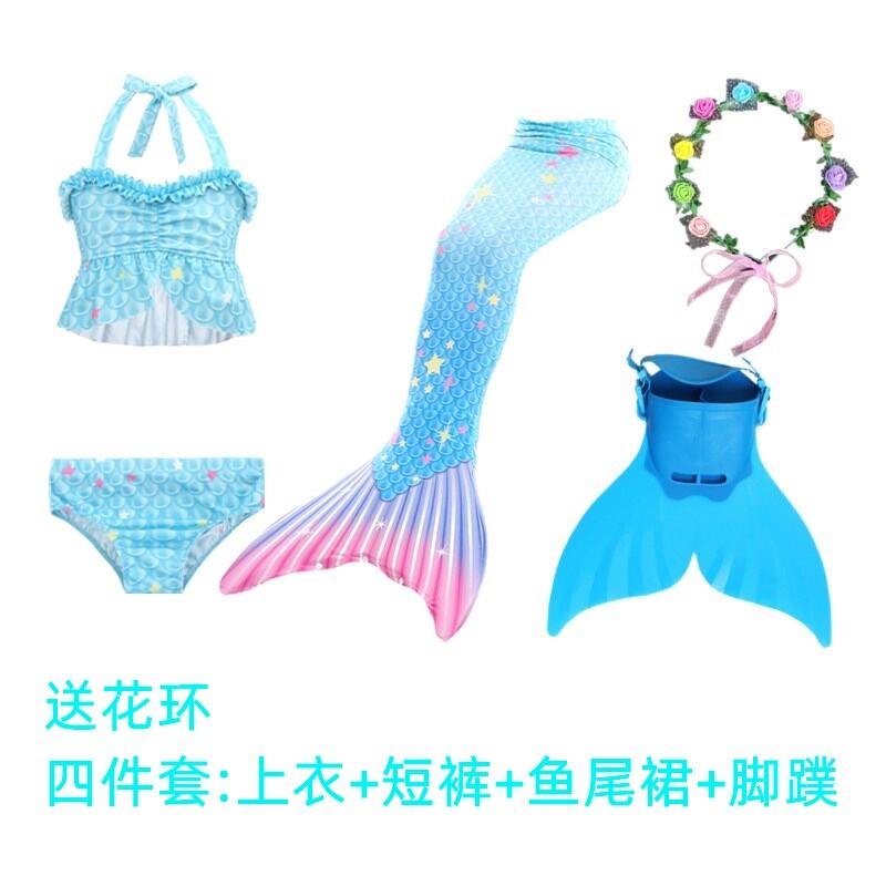 Trang Phục Nàng Tiên Cá Áo Tắm Đuôi Cá Người Váy Công Chúa Bé Gái Bộ Đồ Bơi Bộ Đồ Bơi Suối Nước Nóng Trẻ Em
