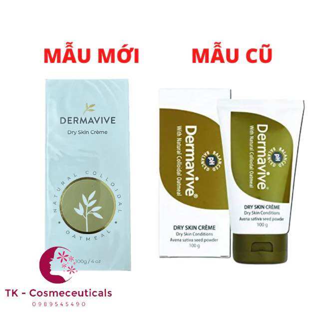 Dermavive cream giúp tái tạo dưỡng ẩm da, tăng cường bảo vệ da - 100g