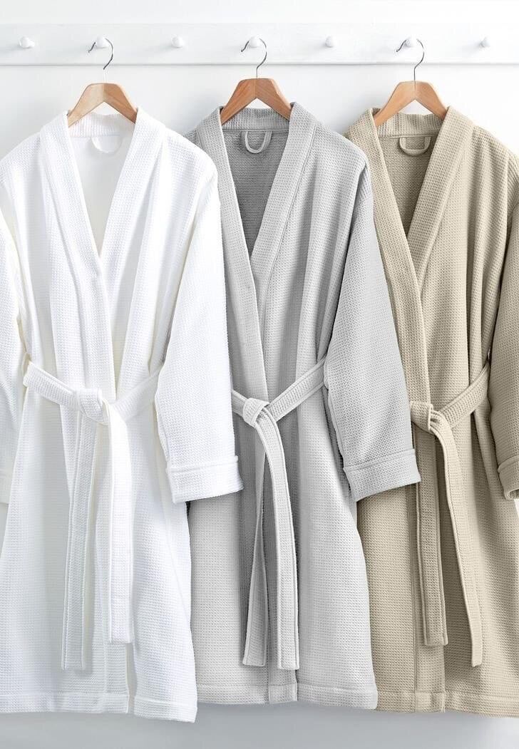 Áo choàng tắm cao cấp . áo choàng kimono vải sợi tổ ong