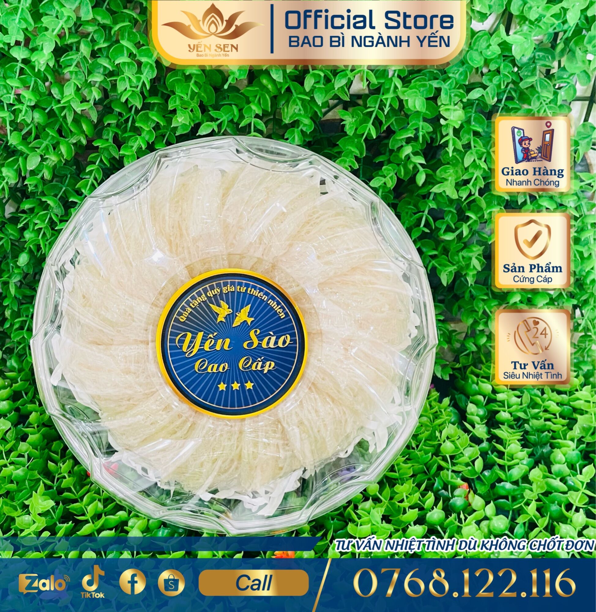 Set Tem yến sào cao cấp ép kim