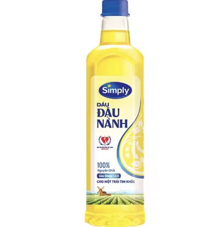 1 chai dầu ăn đậu nành simply 1lít