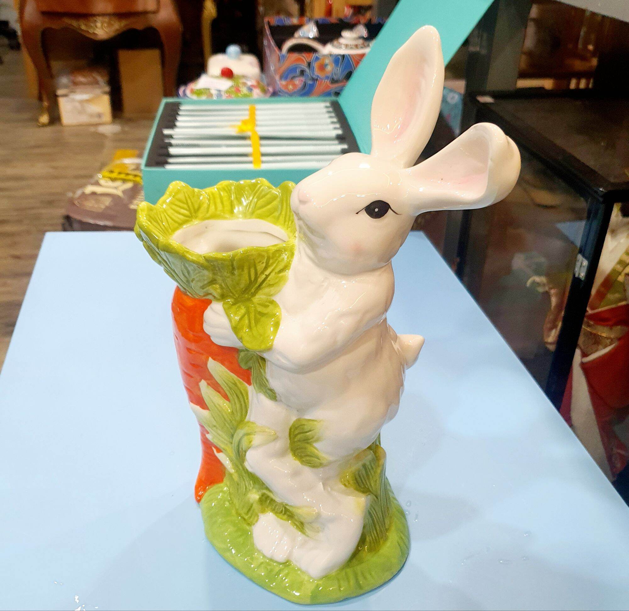 Chú Thỏ Home Decor - Peter Rabbit Porcelain Figurine for flower