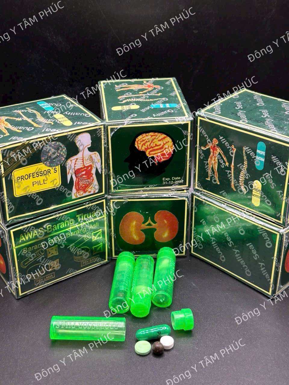 Viên uống khớp Xanh Malaysia Professors pil hộp 20 ống hỗ trợ xương khớp