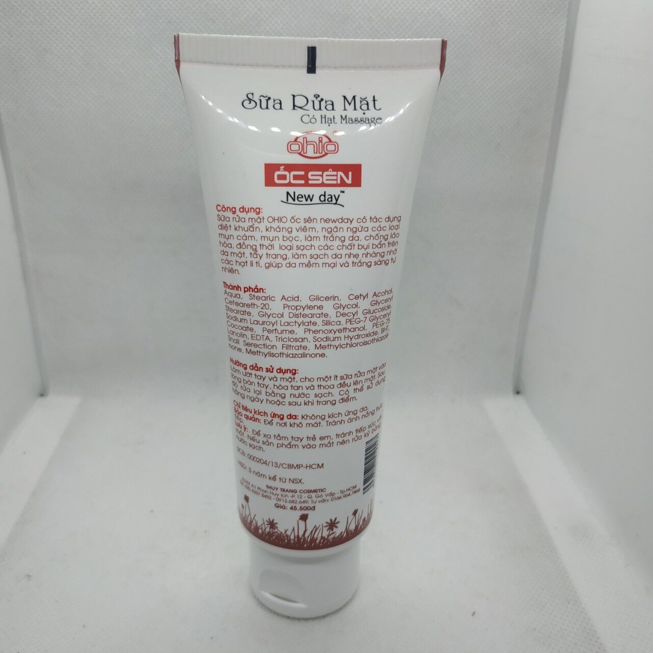 [HCM]Sữa rữa mặt ngừa mụn OHIO ốc sên 80g