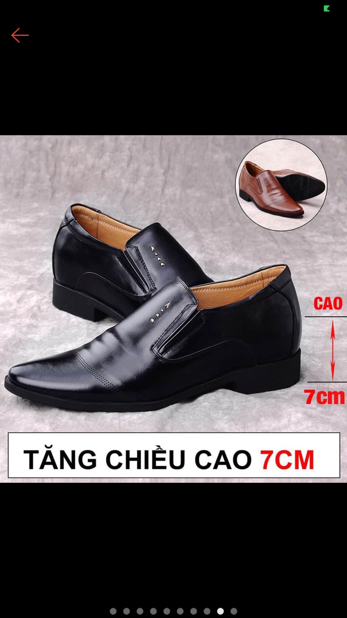 Giầy Công Sở tăng chiều cao dành cho Nam
