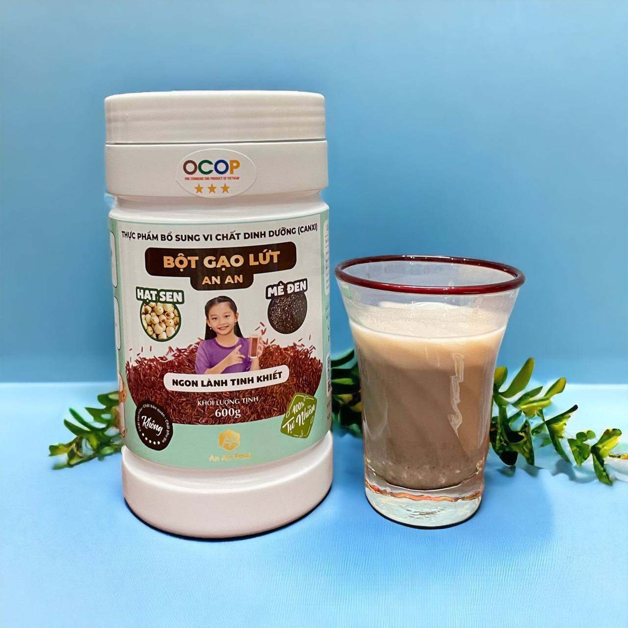 BỘT GẠO LỨT( hạt sen, mè đen, gạo lứt)