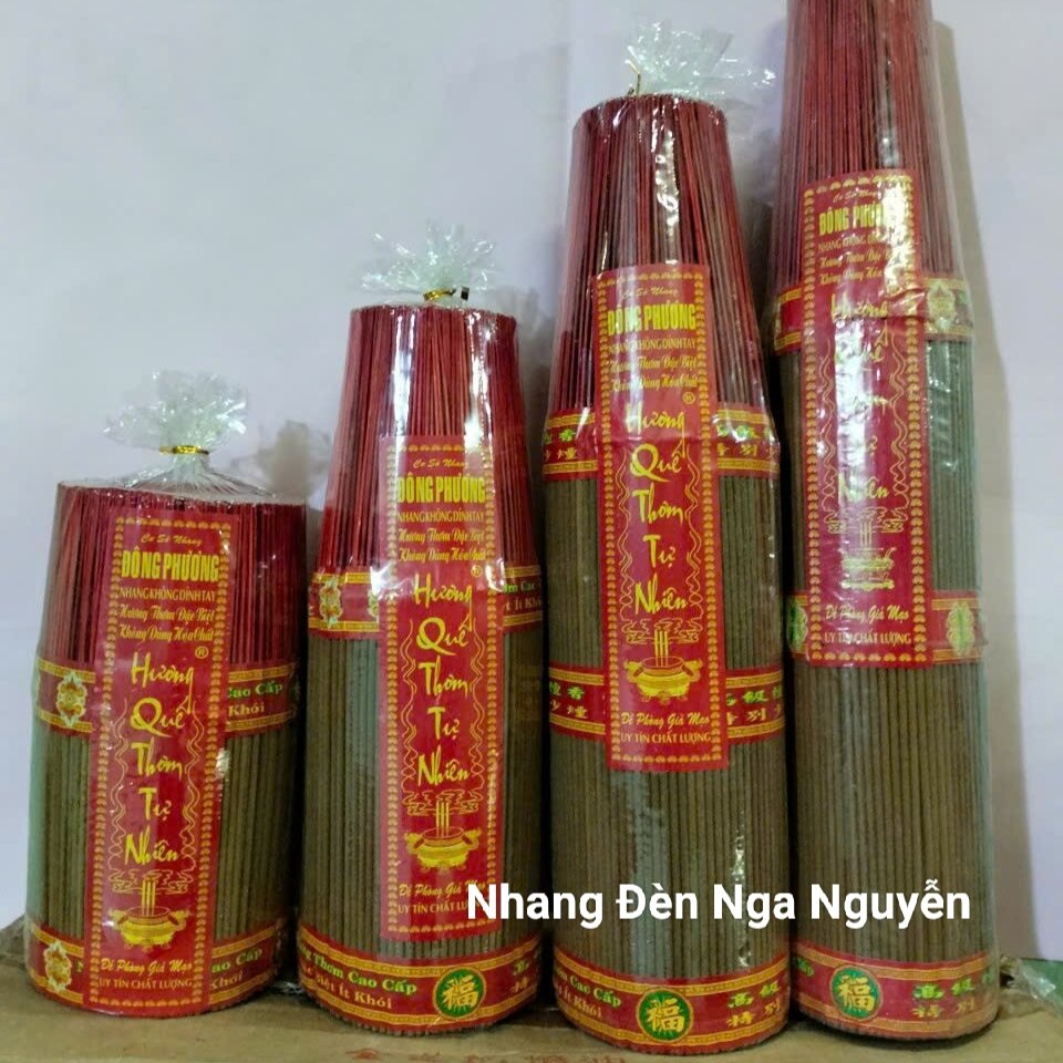 Nhang thơm mùi Quế ít tàn,ít khói bó lớn 2 tấc,3 tấc,4 tấc,5 tấc