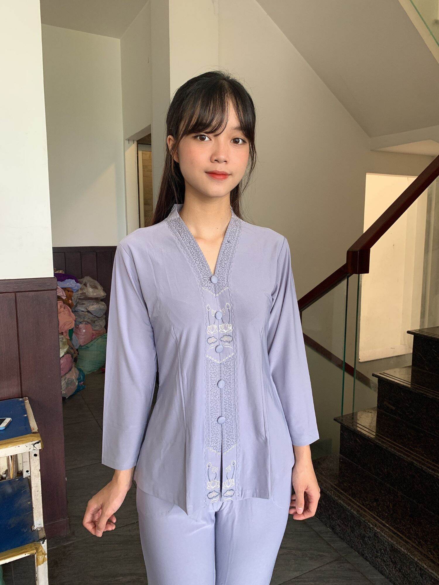 Đồ bộ đồ lam đi chùa#lắc balai thun.