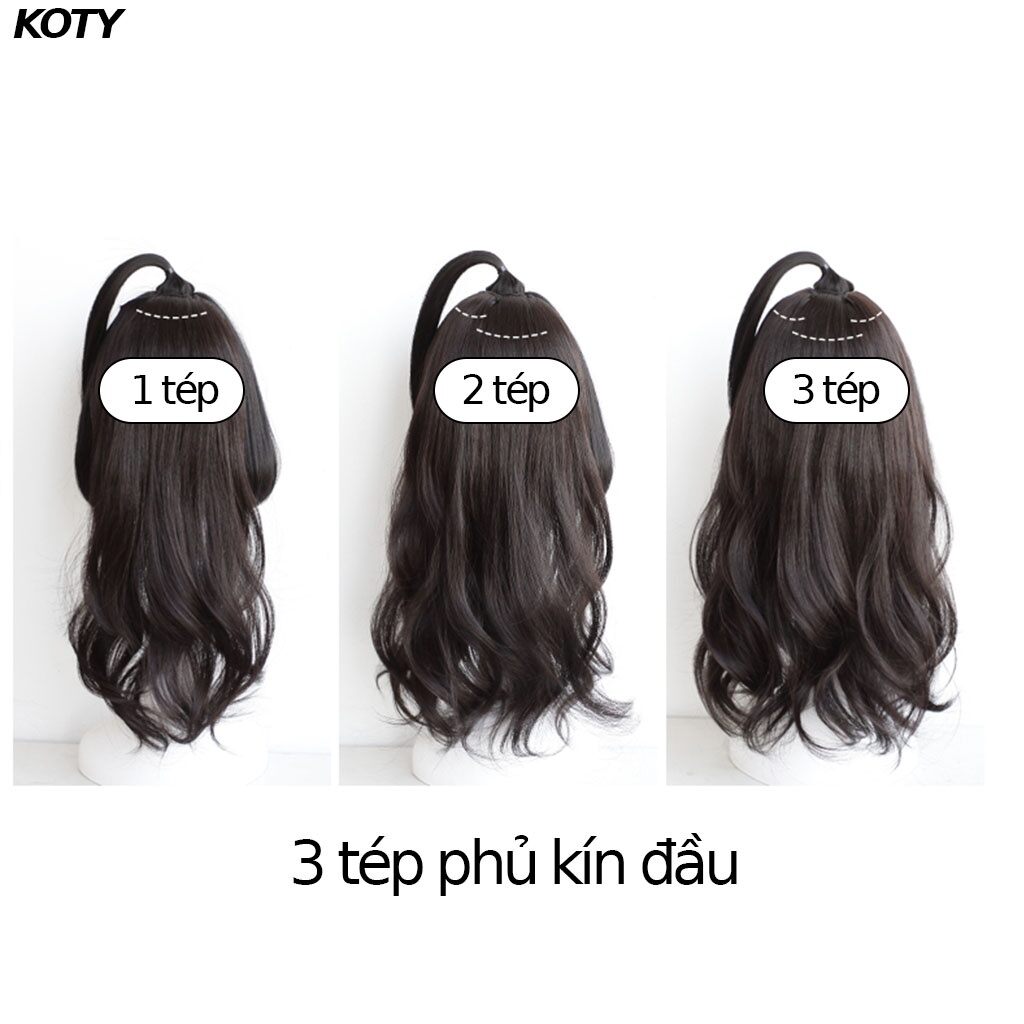 ❤ RẺ NHẤT❤ KẸP PHÍM TÓC GIẢ XOĂN DÀI 50CM 60CM K010