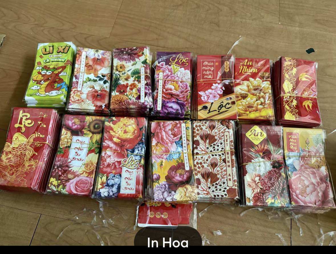 Bao lì xì 100 cái