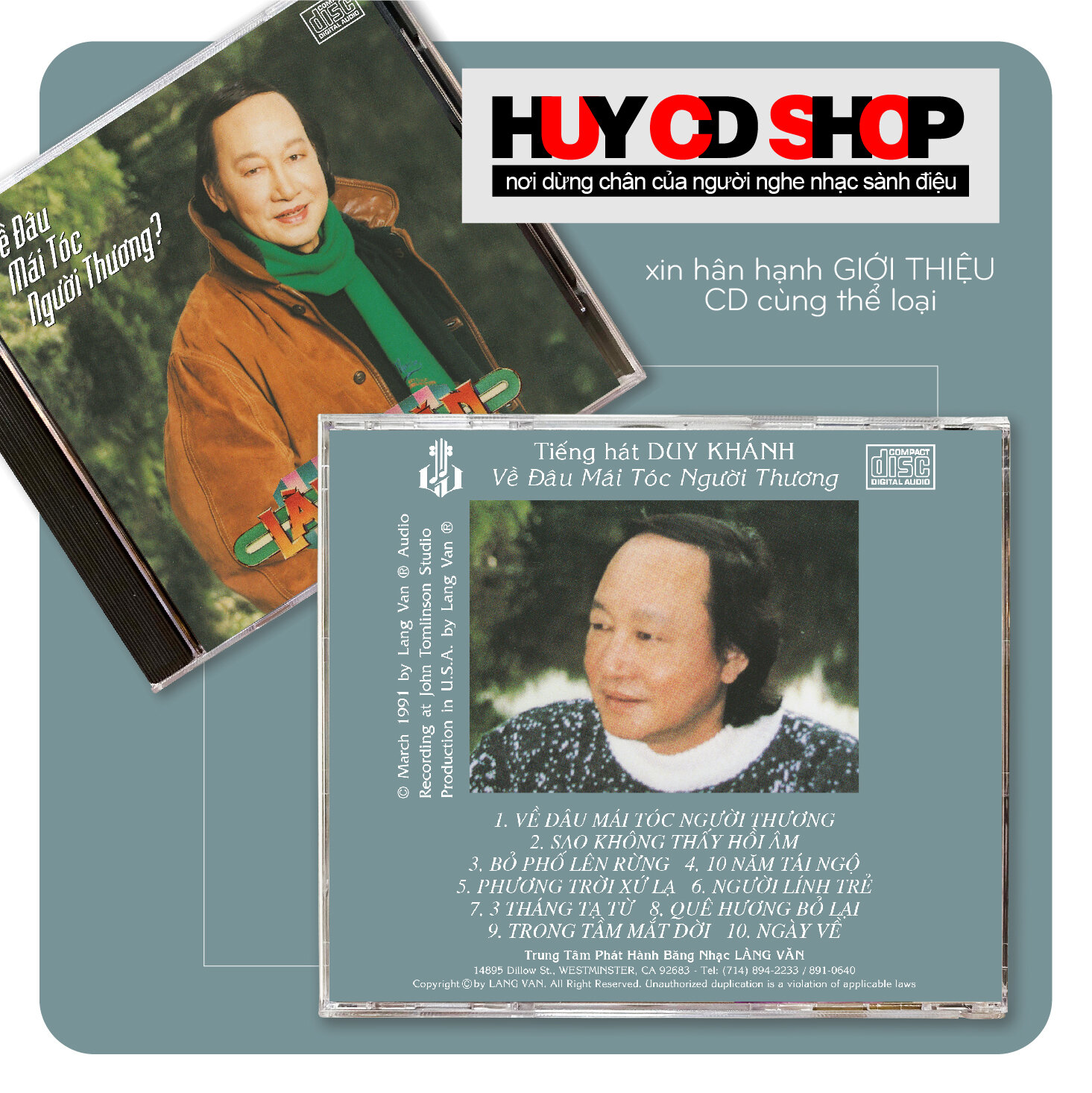 Đĩa cd duy khánh lính và đời lính đĩa mỹ nhạc lính trữ tình bolero đĩa mỹ chất lượng cao âm thanh chuẩn huy cd shop