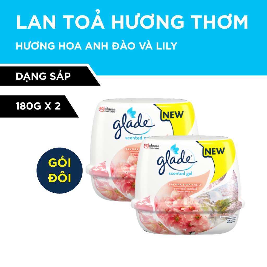 Combo 2 cục sáp thơm phòng Glade nhập khẩu Thái Lan
