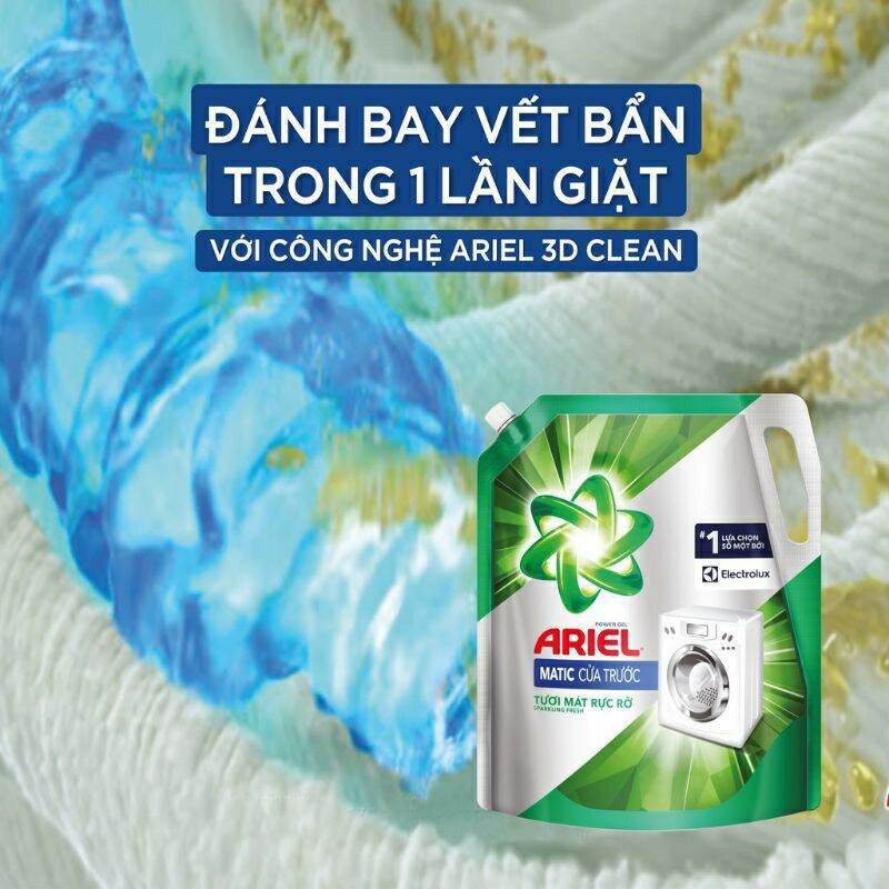 [HCM]Nước giặt Ariel túi 360g