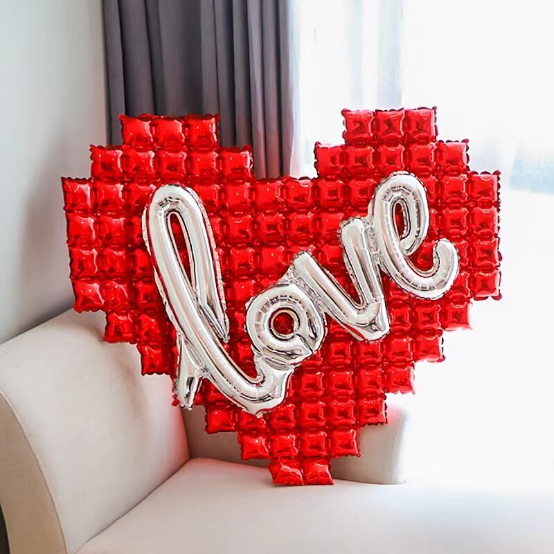 Đồ dùng tỏ tình quà cầu hôn lễ tình nhân thất tịch nổi tiếng trên mạng trang trí cảnh trang trí sinh nhật bóng bay tình yêu lễ tình nhân 520