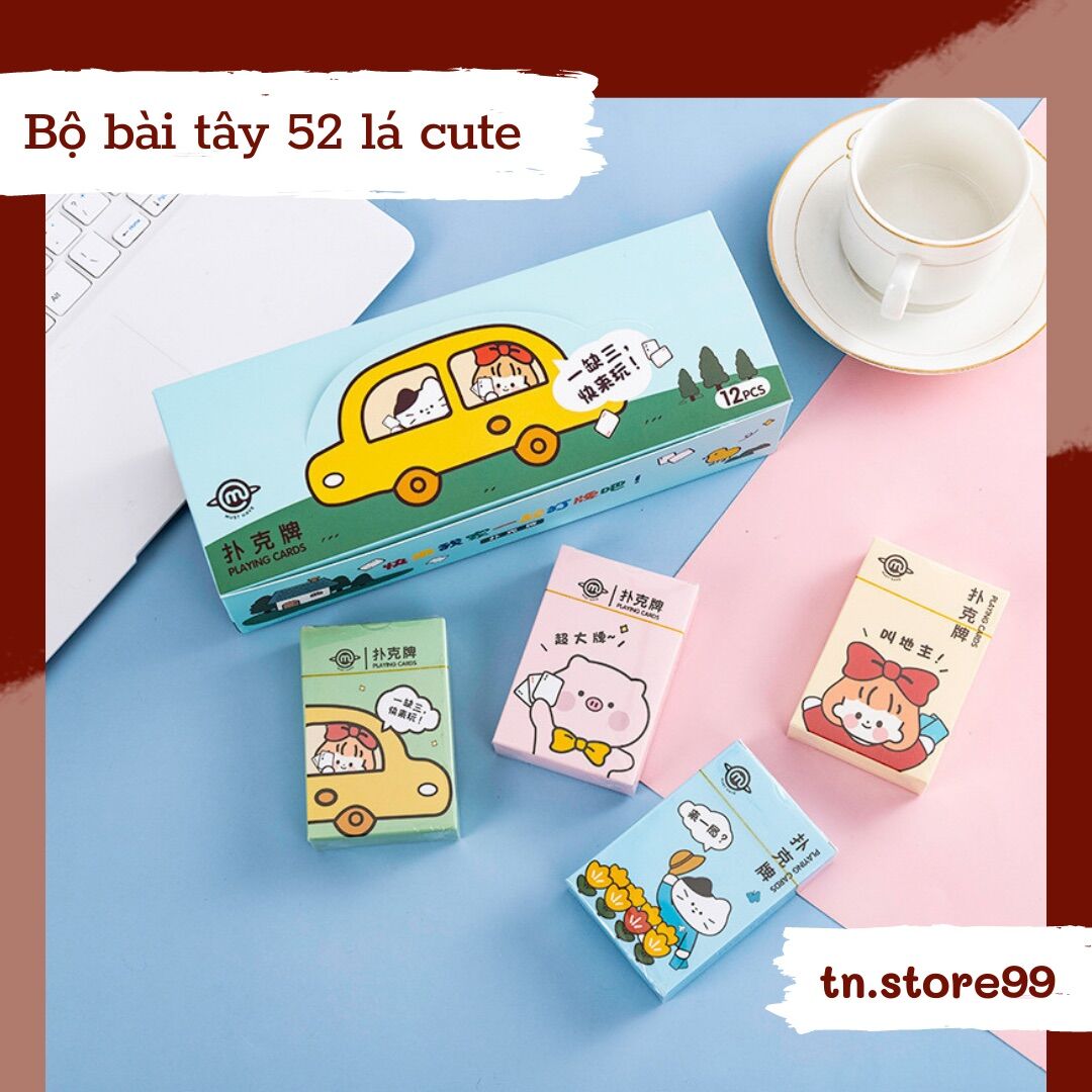 BỘ BÀI TÂY 52 LÁ POCKER CUTE DỄ THƯƠNG