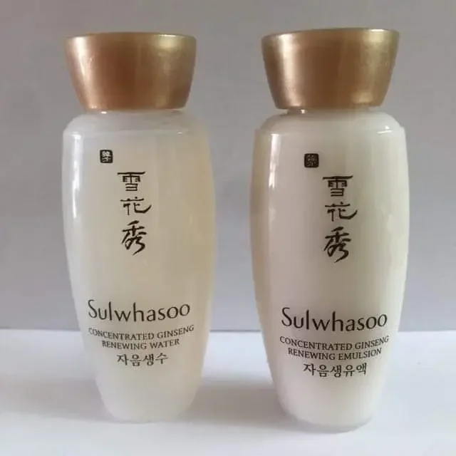 Cặp Nước Hoa Hồng Và Sữa Dưỡng Nhân Sâm Sulwhasoo Concentrated Ginseng (15ml×2)