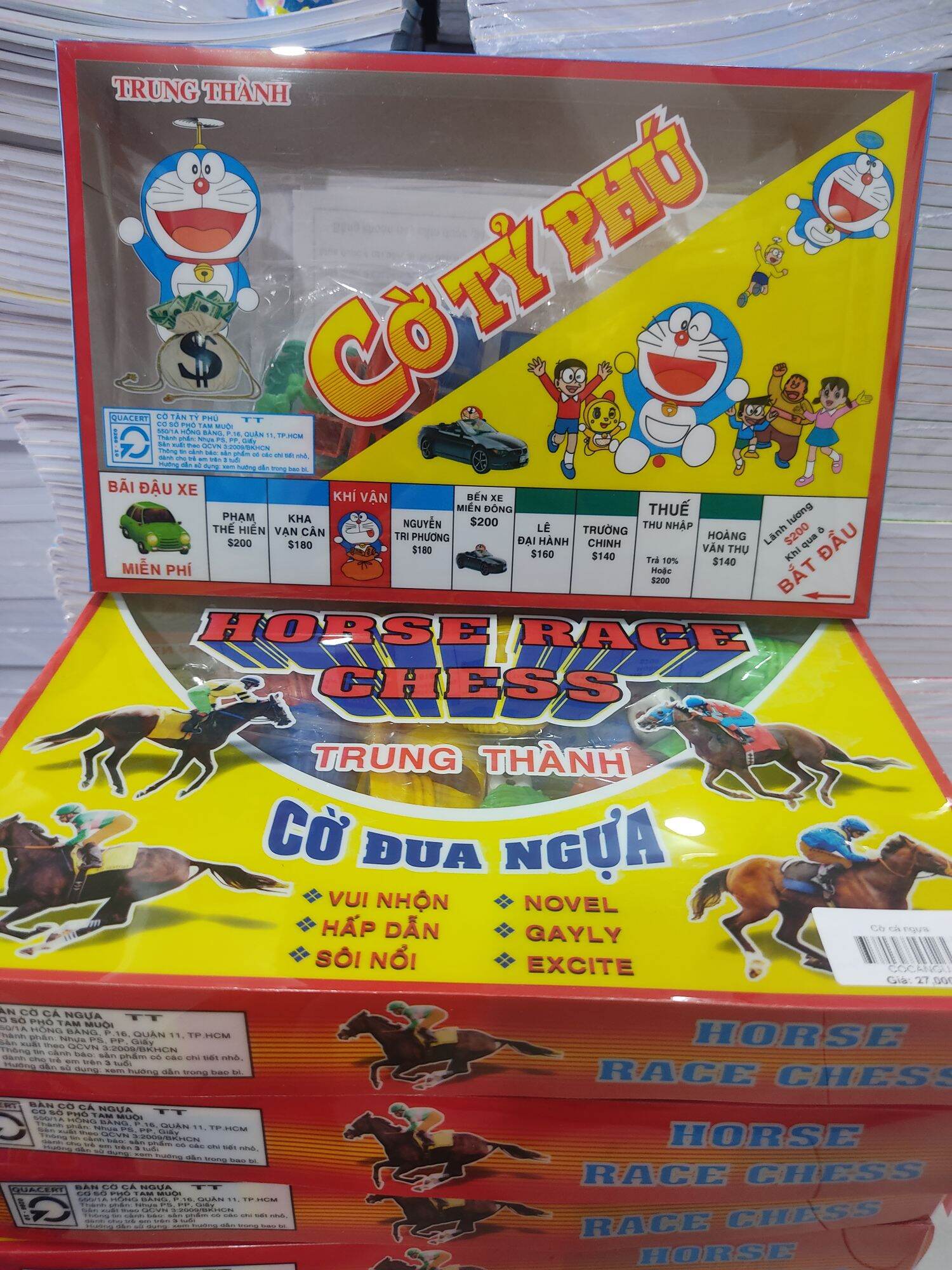1 bộ cờ tỷ phú + 1 cờ cá ngựa