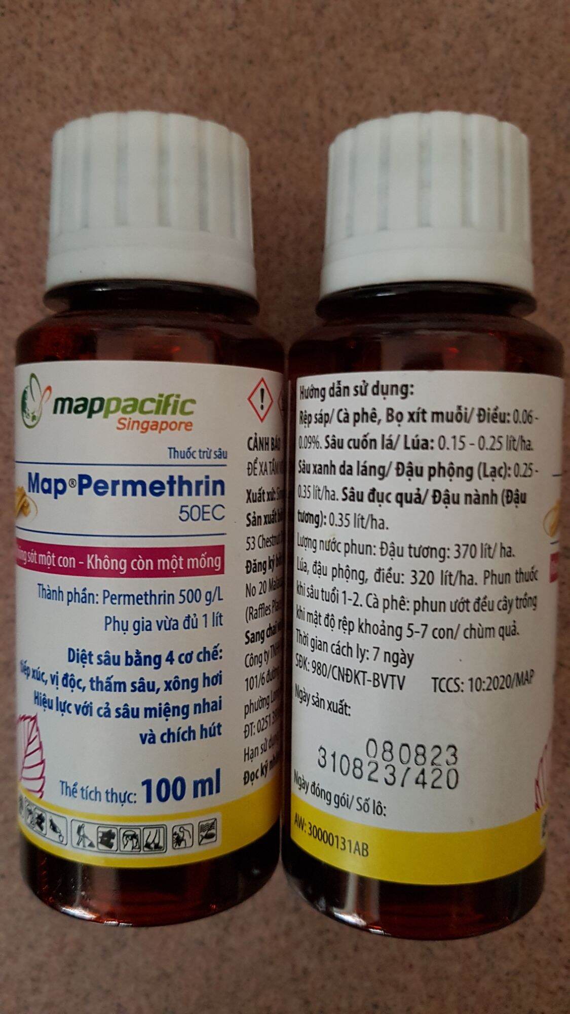 Thuốc trừ sâu 4 cơ chế Map Permethrin 100ml