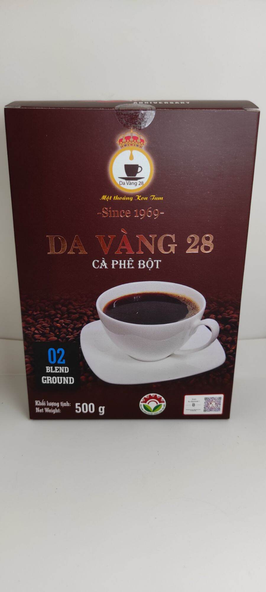 Cà Phê bột số 2 ( 2 hộp 500g )  Rang thủ công bằng củi DA VÀNG 28