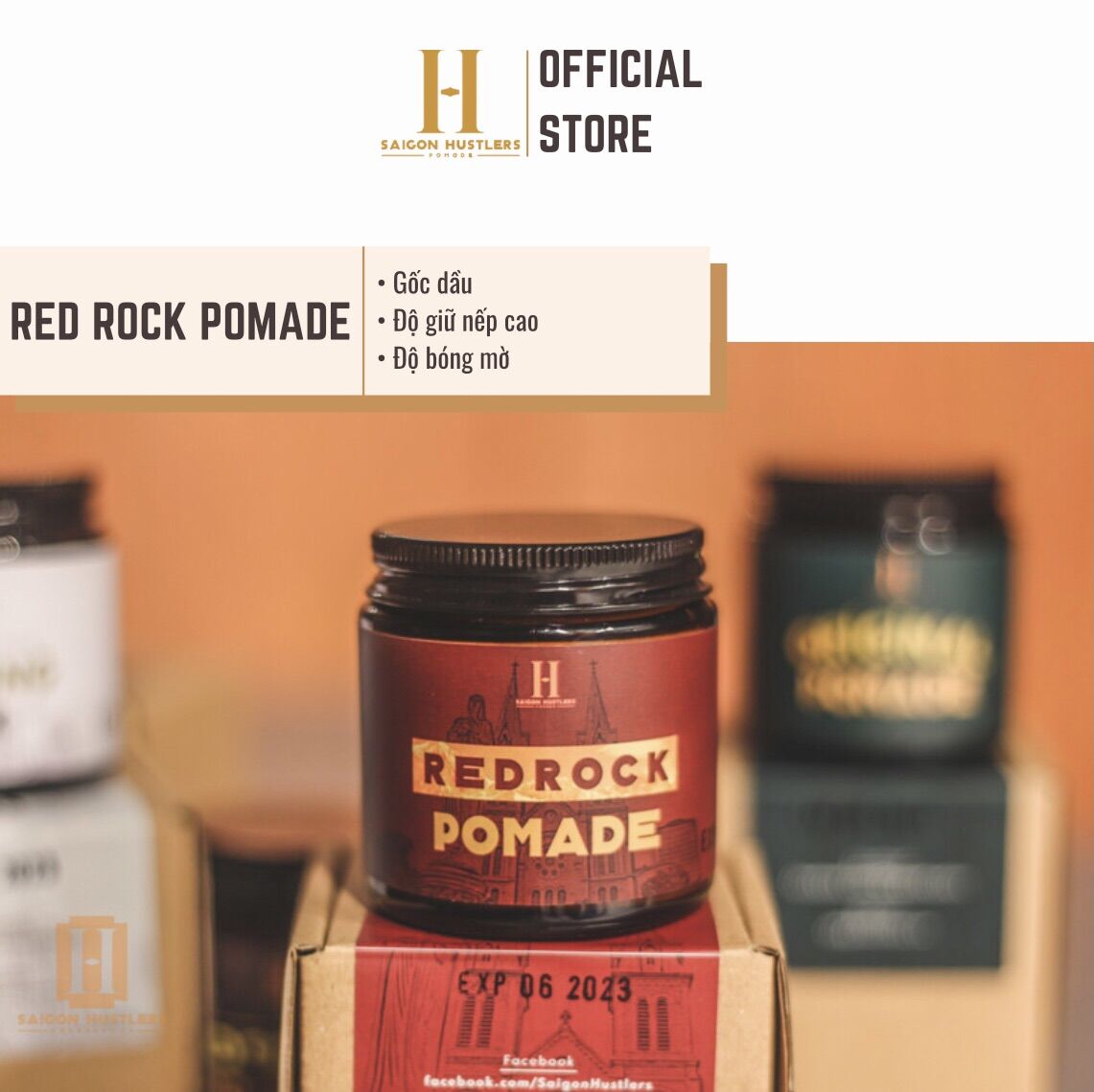 Sáp vuốt tóc red rock