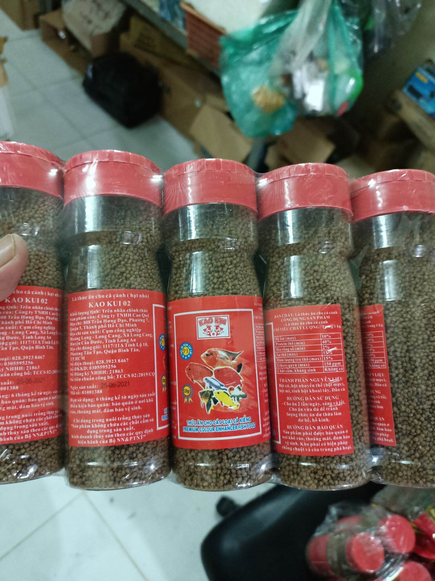 THỨC ĂN CHO CÁ CHAI 250G , CÁM CHO CÁ , THỨC ĂN CÁ CẢNH