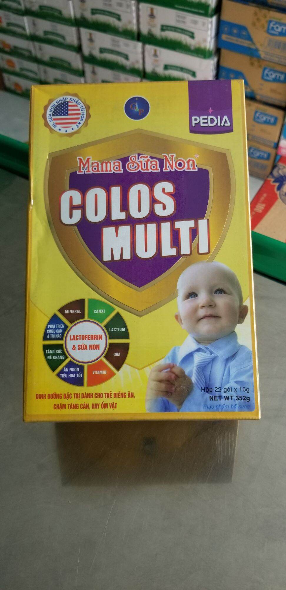 [HCM]Mama sữa non Colos Multi Pedia - M - tím