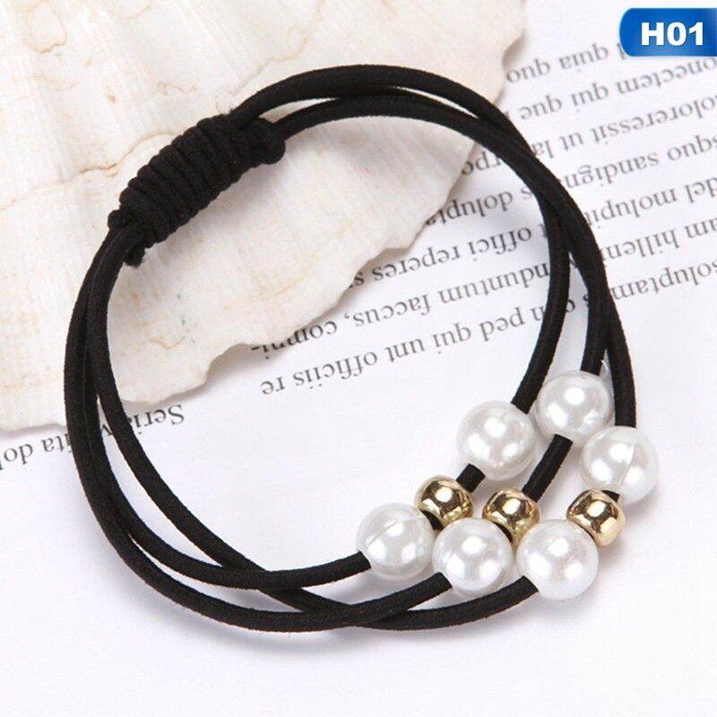 Combo 10 dây cột tóc đính hạt style Hàn