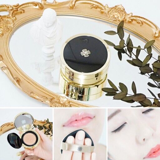 [Hộp chính tách set] Cushion Ohui đen