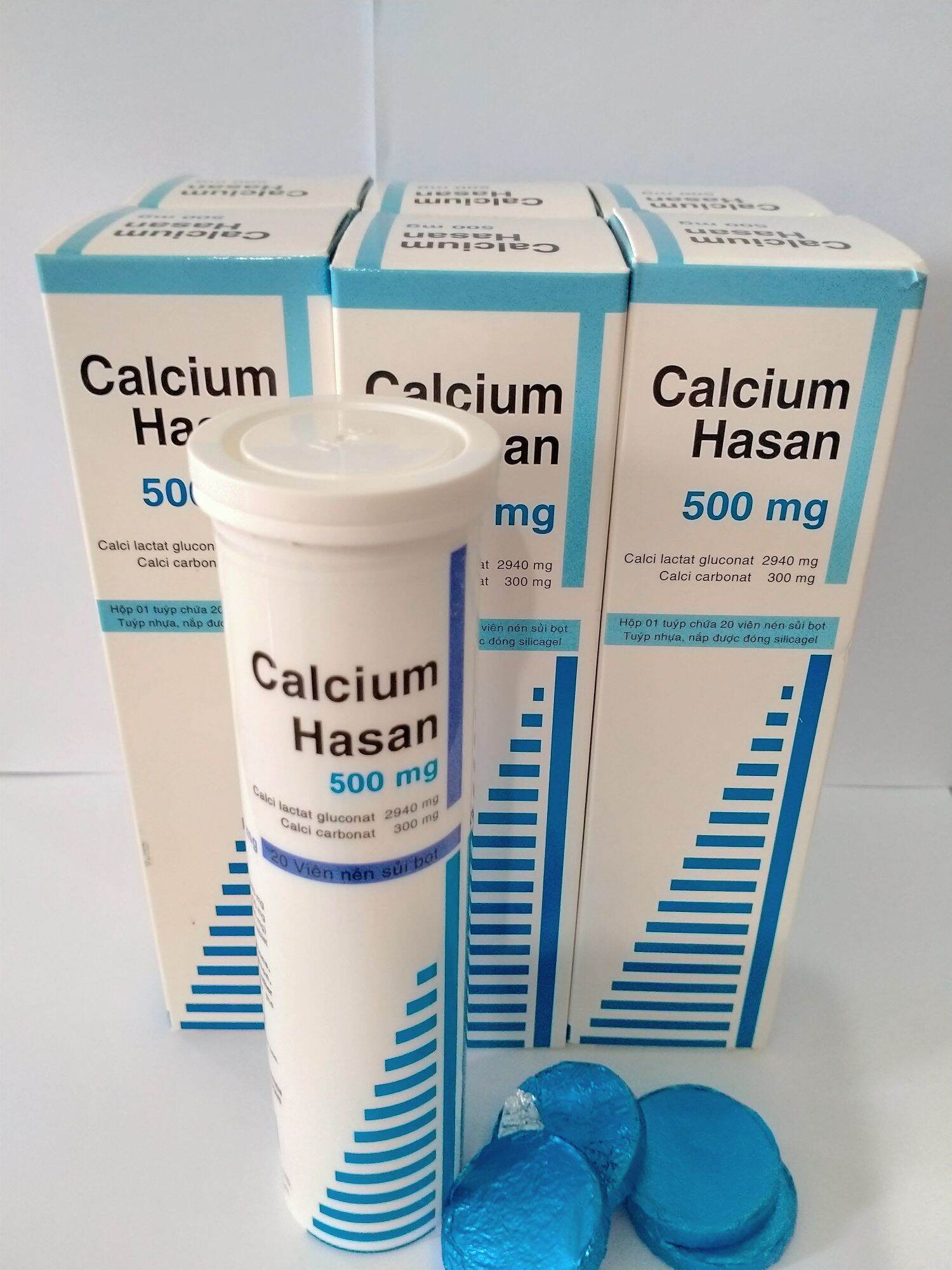 Calcium Hasan 500 Mg Tub 20 Viên Sủi Bọt