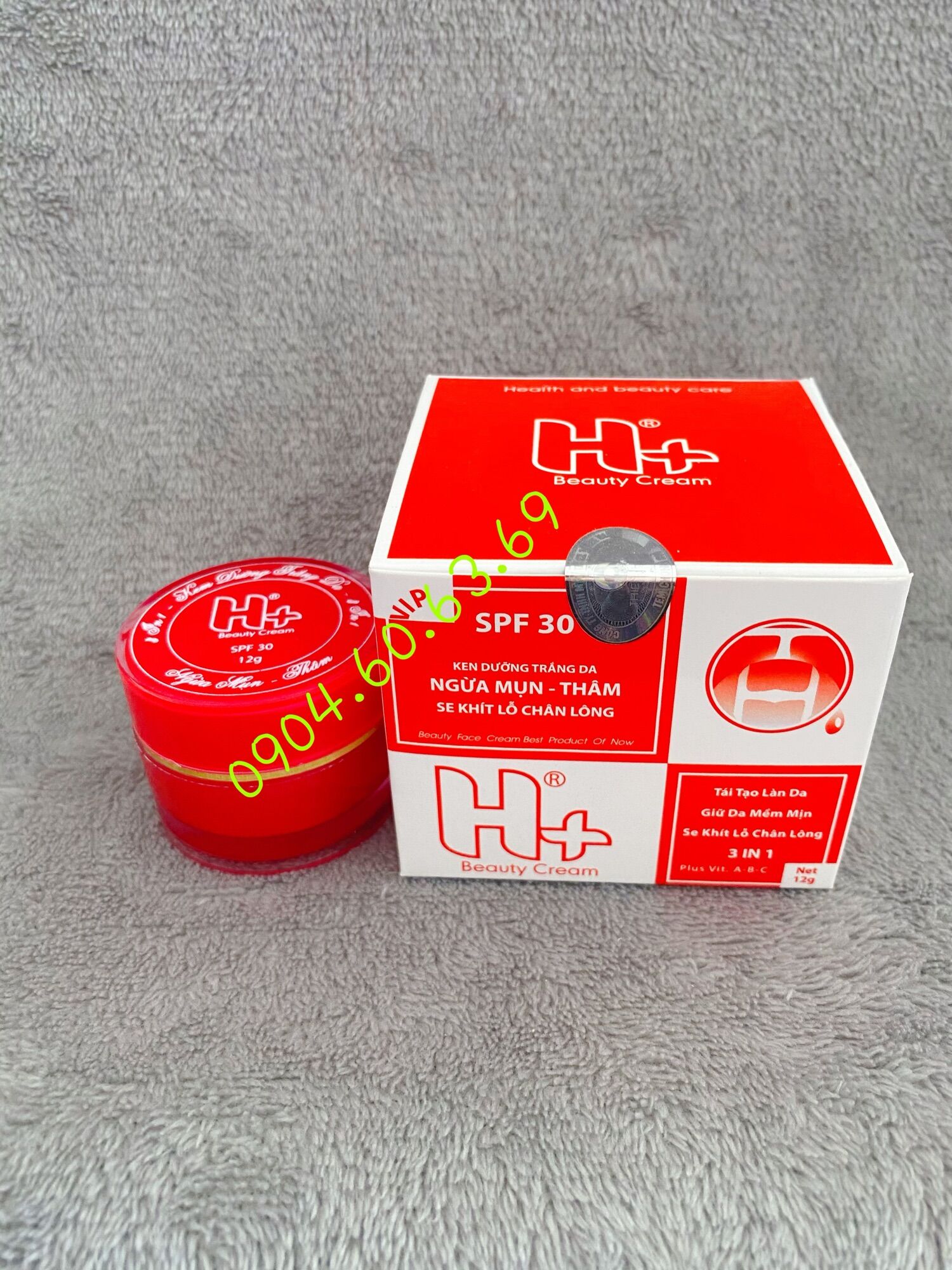 Kem H+ Mụn - Thâm - Se Khít Lỗ Chân Lông 12g
