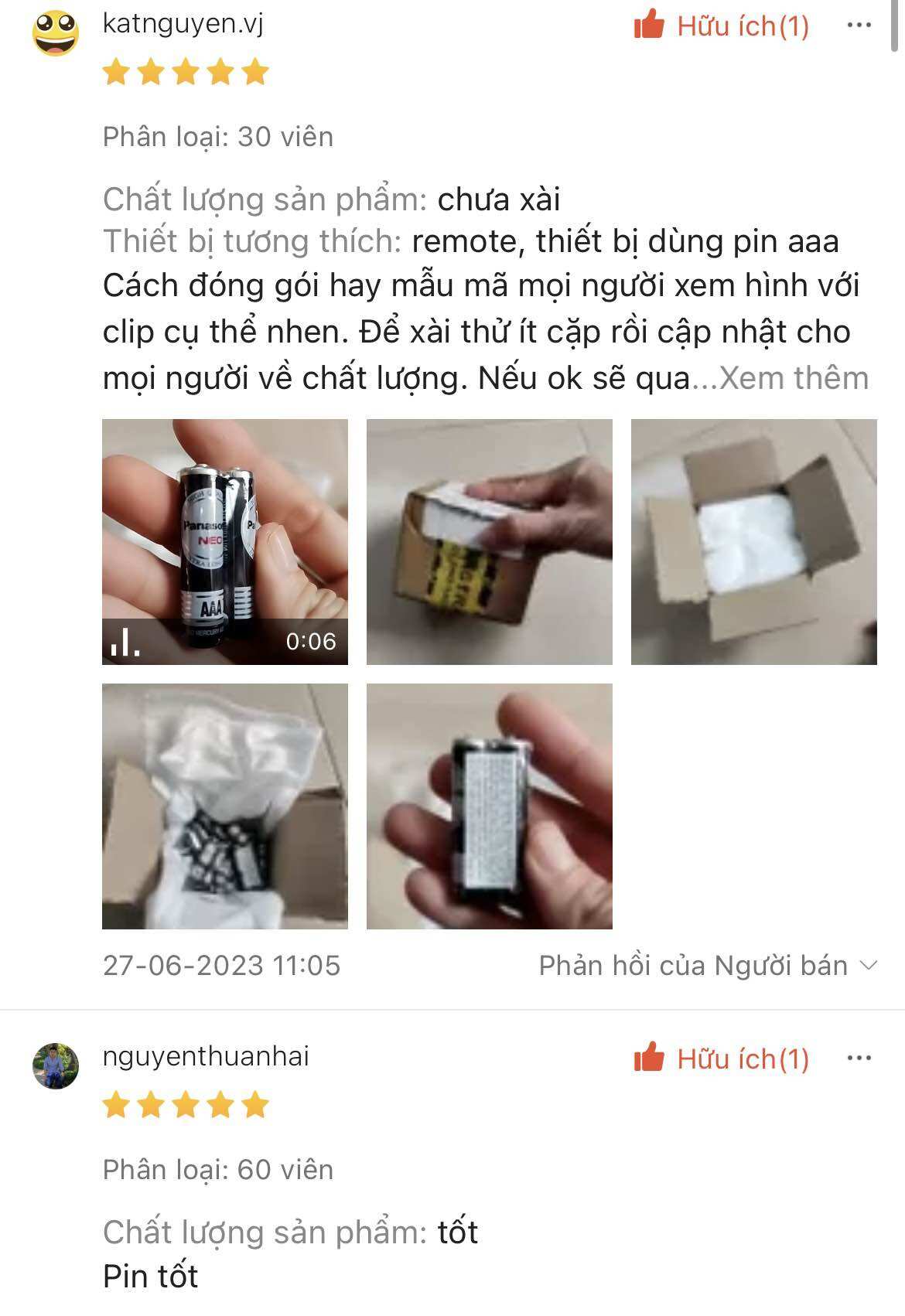 Pin AAA Panasonic [ Hộp 60 viên ] Hàng Chính hãng
