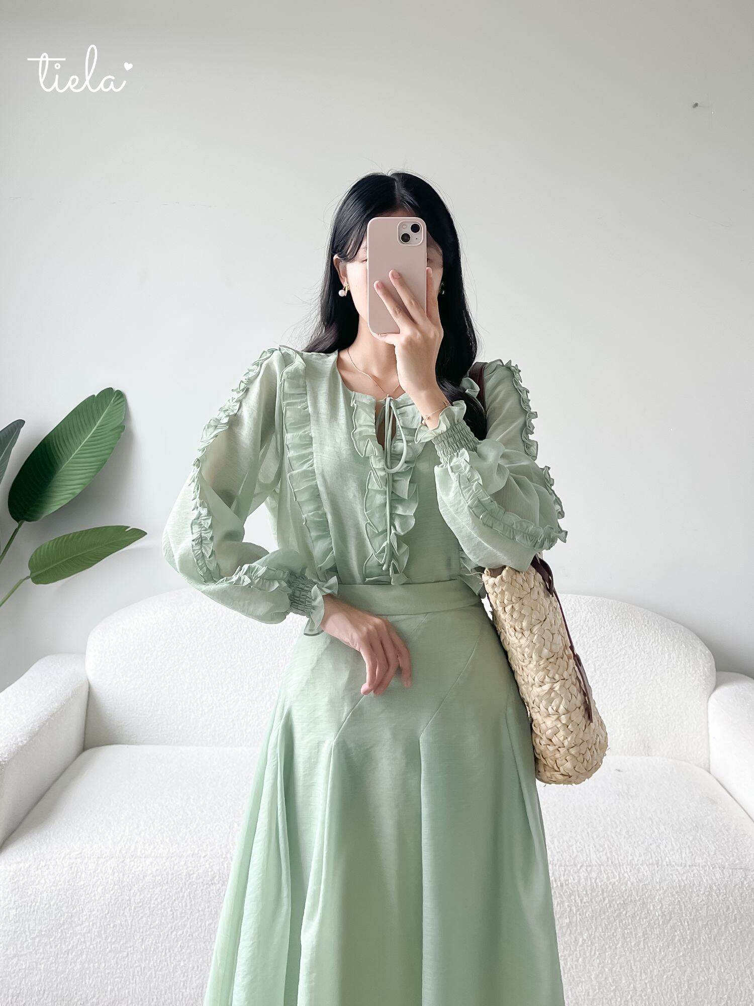 TIELA Chân váy trơn-Irene Skirt