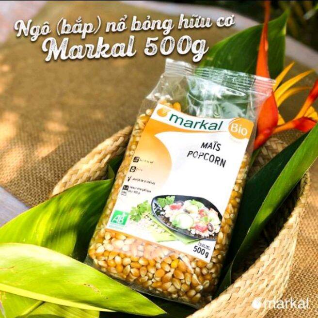 Ngô/ bắp nổ bỏng hữu cơ Markal 500gr