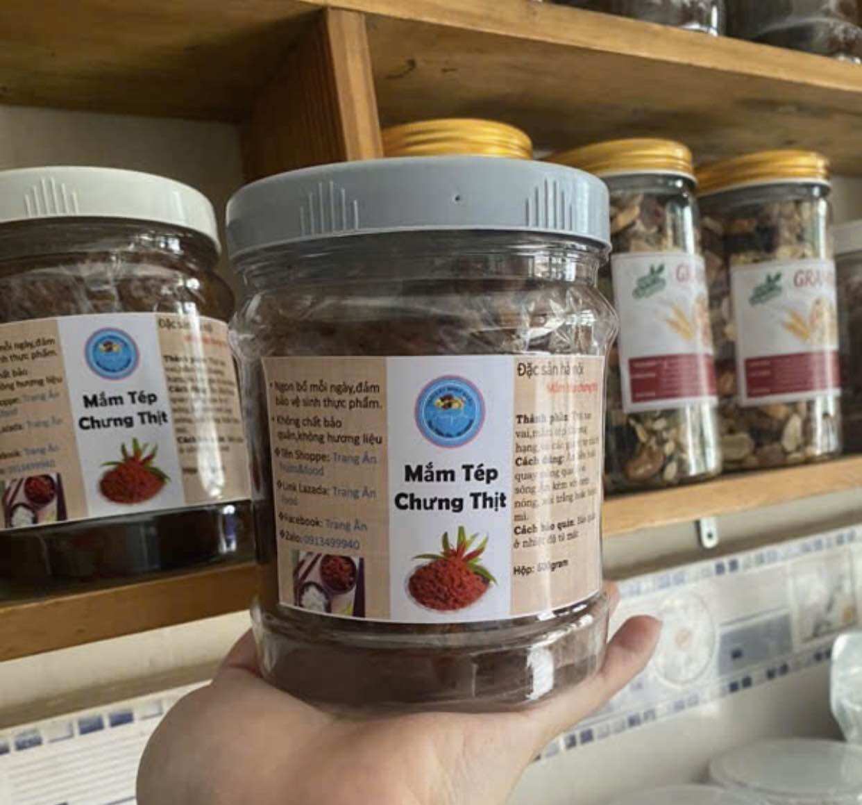 Thịt trưng mắm tép Hà Nội