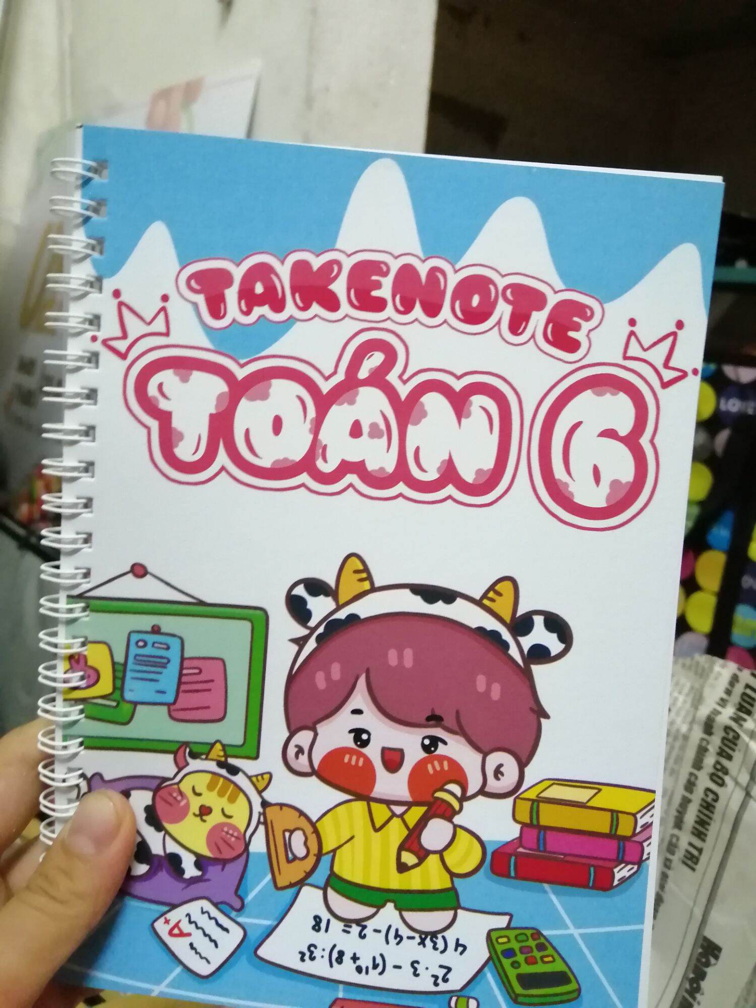 Sổ Takenote Toán 6 khổ giấy A5