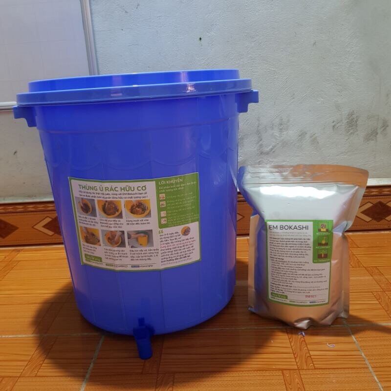 Thùng ủ rác hữu cơ TRICHODEMA 25L + men