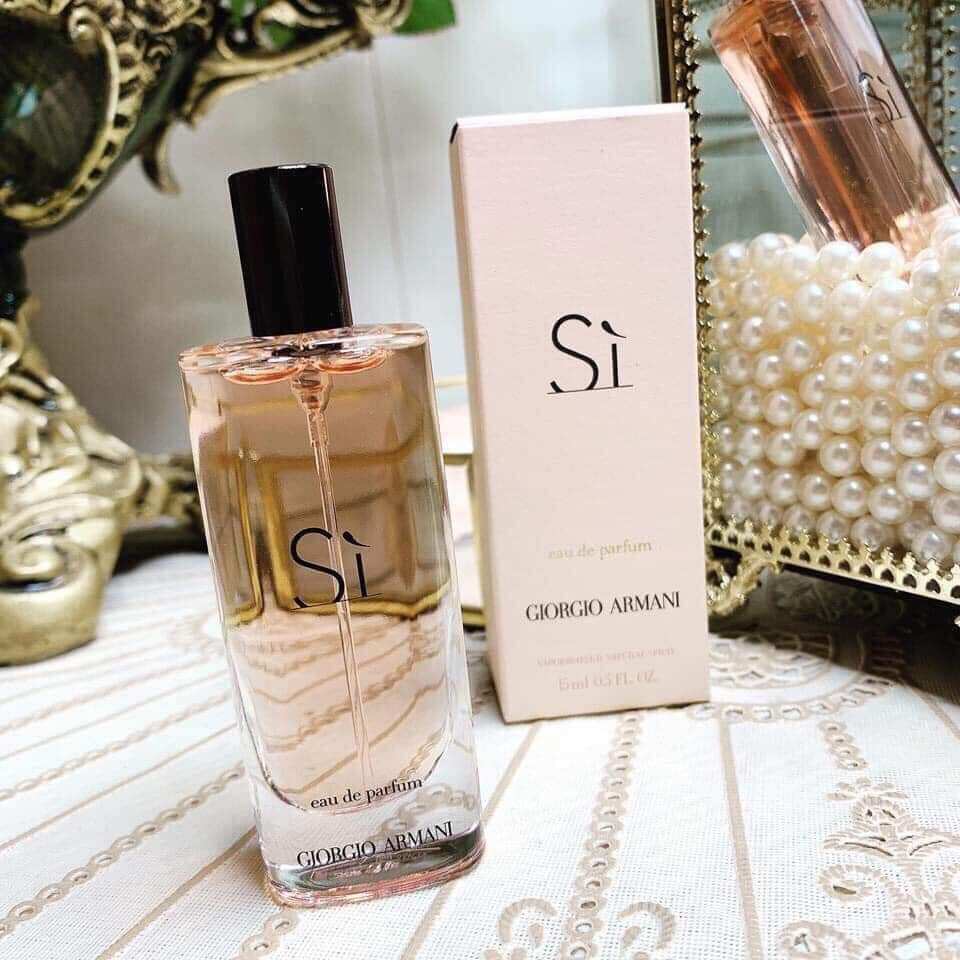 Nước hoa nữ ngọt ngào, quyến rũ Giorgio Armani Sì EDP vàng 15ml, 7ml fullbox
