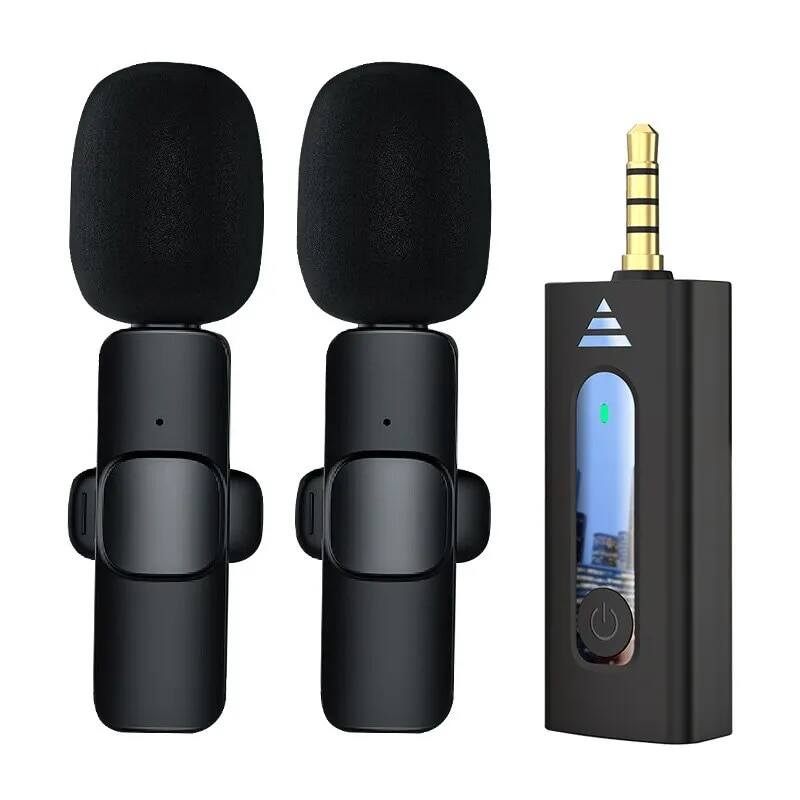 Không dây 3.5mm Lavalier ve áo Microphone đa hướng Condenser Mic cho máy ảnh Loa điện thoại thông minh ghi âm mic cho Youtube