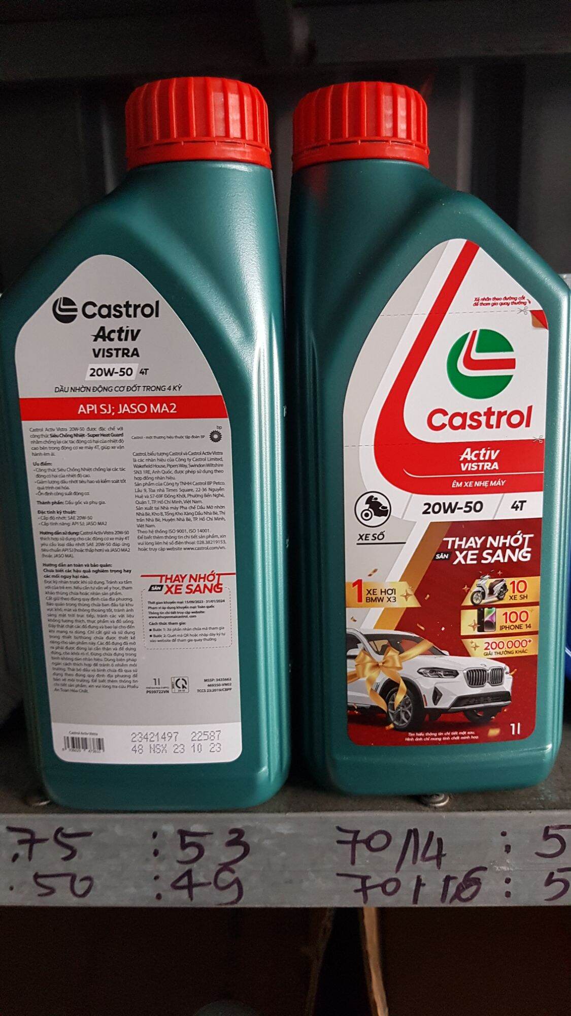 Nhớt CASTROL ACTIV VISTRA 1L