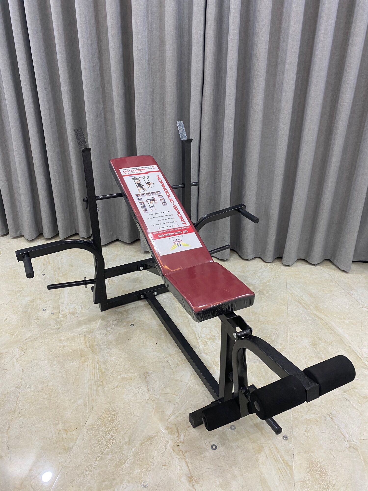 Ghế tập tạ xuki có ép