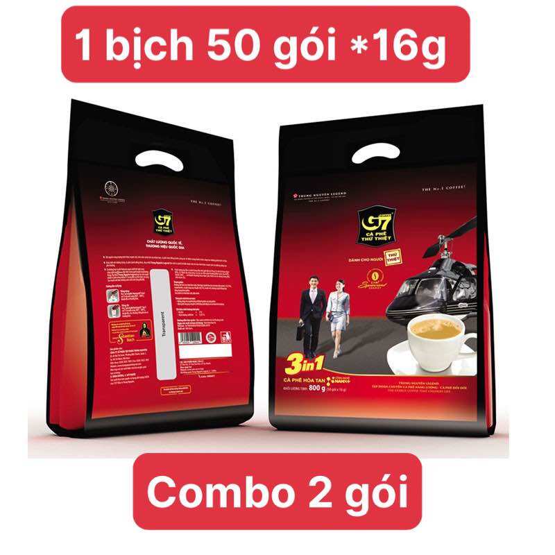 [HCM]COMBO 2 BỊCH CAFE G7 LOẠI 50 GÓII