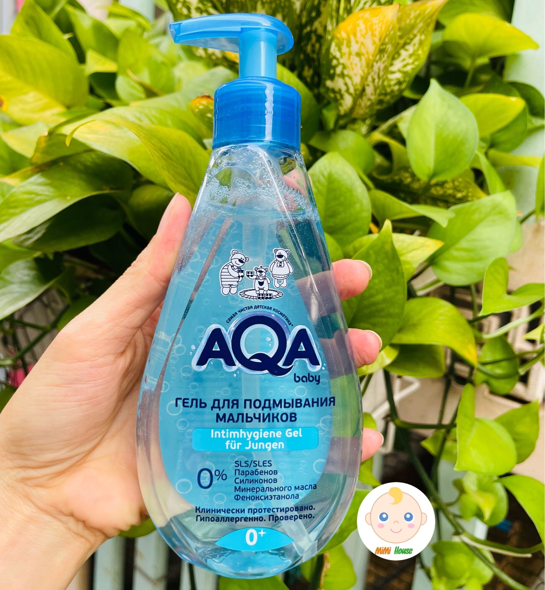 [Date 10/2024] Dung dịch vệ sinh cho bé gái, bé trai AQA Nga 250ml