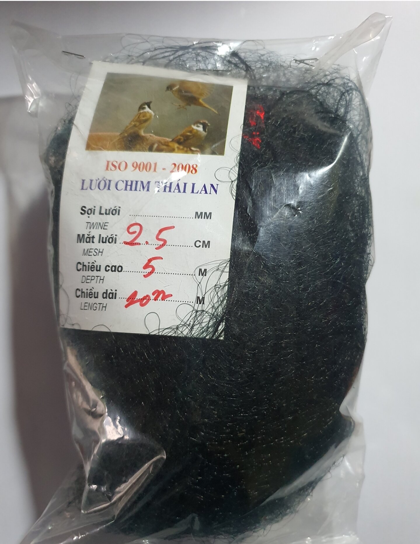 lưới bẫy chim, lưới tàng hình 10m