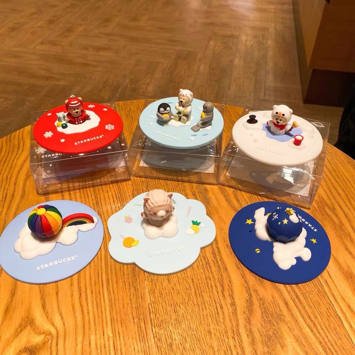 Nắp Đậy Starbucks Ly Nước Bằng Silicon Đáng Yêu