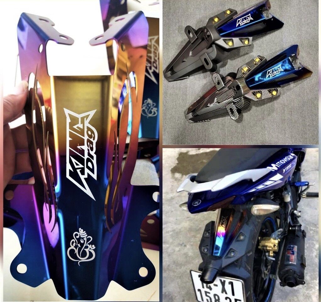 ỐP DÈ SAU KING DRAG TITAN CHO EX 150 (CHƯA CÓ ĐUOI DÈ VÀ ỐC TITAN)